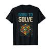 Puzzle Cube Speed Cubing Kids Boys T Shirt Vintage Versatile Stylish Unisex Stretched Graphic Designer Clothes Fashion