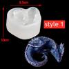 3 Styles Mirror Sleepy Dragon Dinosaur Sea Dragon Egg Silicone Mold for Resin Crafts DIY Epoxy Resin Molds Silicone Decoration