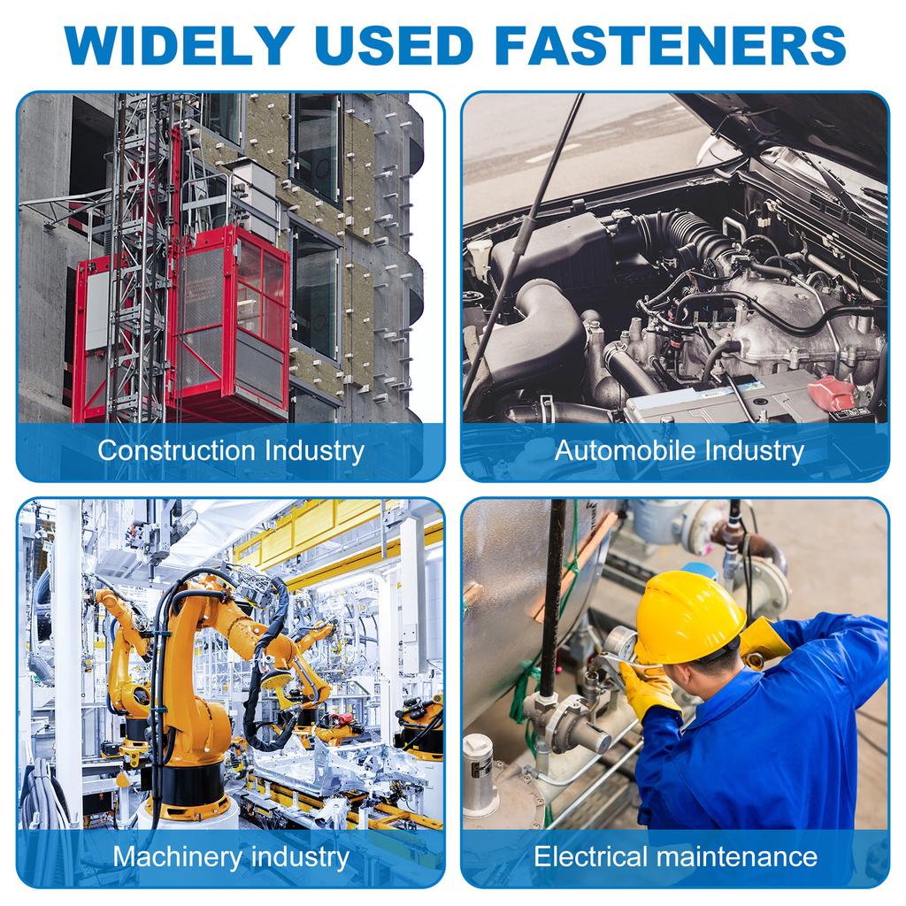 420Pcs Cotter Pin Assortment Kit Split Pin Fastener Clips Cotter Pins Set Tractor Pin for Car Steel Hard Case Link Assortment