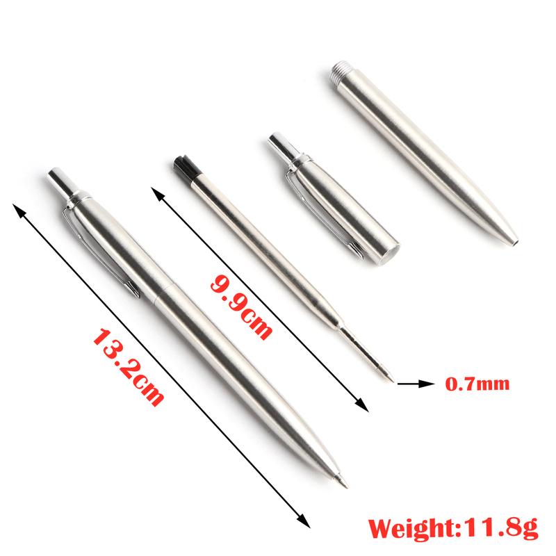10 Stück/Set Metall-Kugelschreiber Automatischer Kugelschreiber G2 Mine Schwarze Blaue Tinte Für Schule Büro Schreibwaren Schreiben 0,7 mm