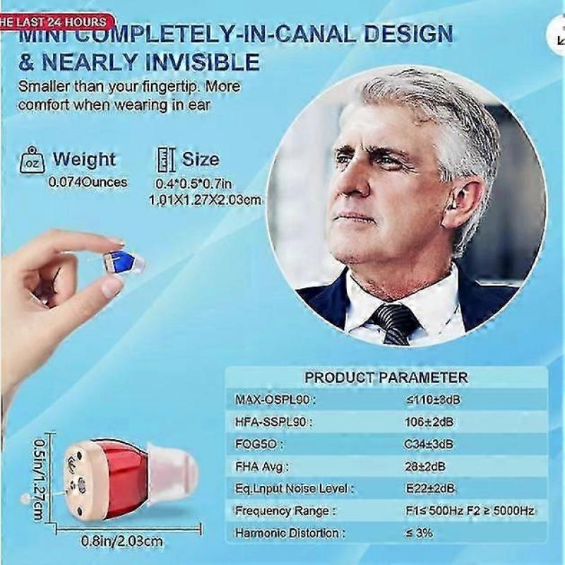 Rechargeable ITE Hearing Aids for Severe Hearing Loss - Discreet & Effective