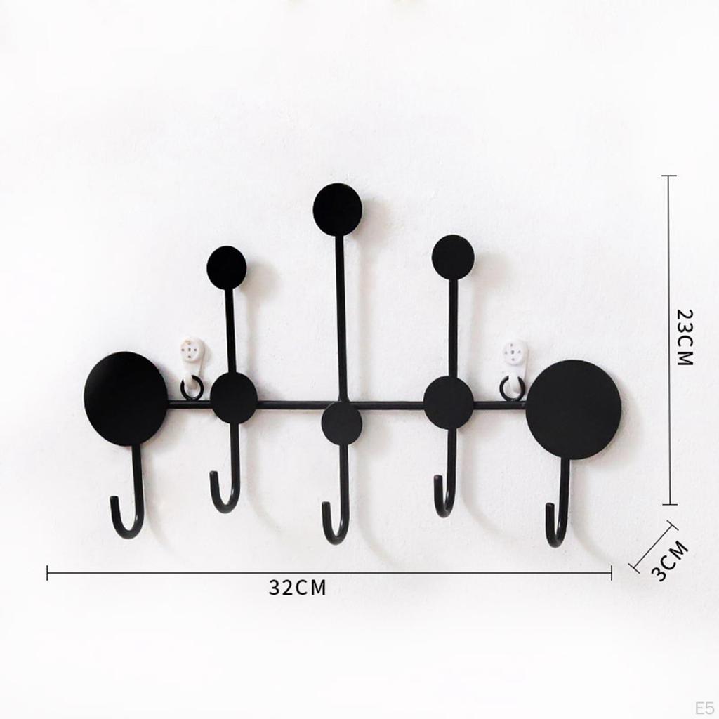 behind Door Hanger Wall Hook Multipurpose Portable Mounted Coat Rack, Key Rack for