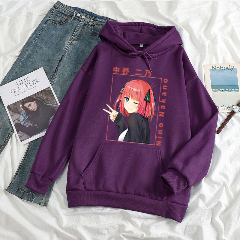 Cheap Anime Cute Women Hoodies Streetwear Pullover Sweatshirt Printing