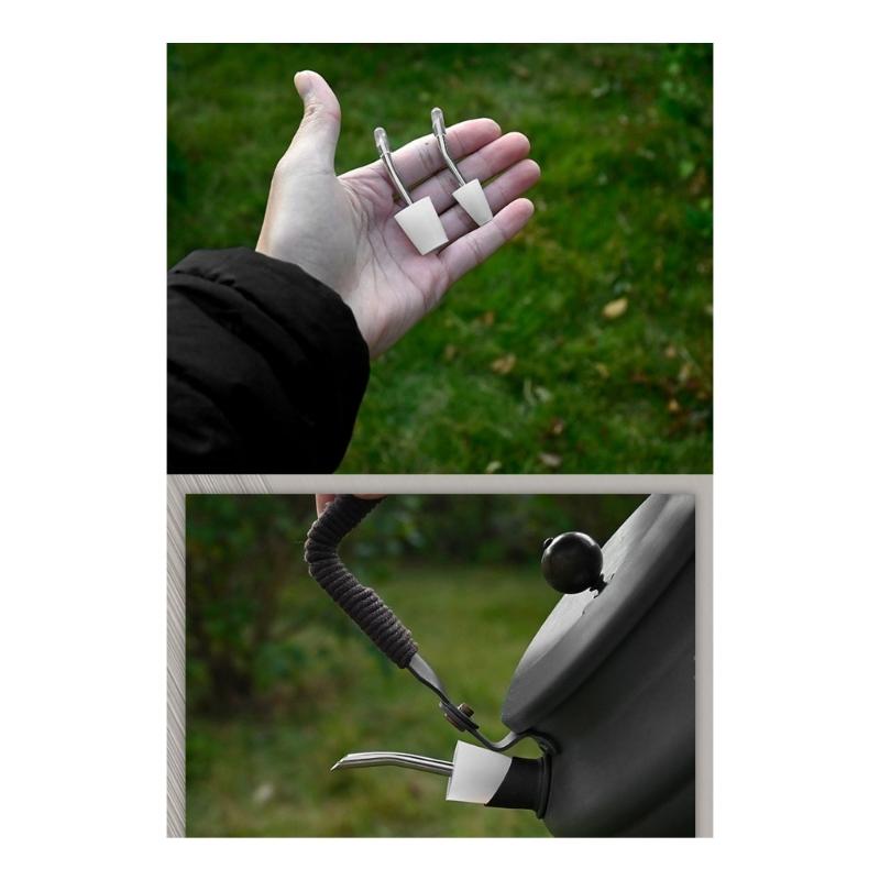 Silicones Spouts with Long Stainless Steel Hose for Easy Deep Water Extraction and Accurate Pouring In Camping Gear