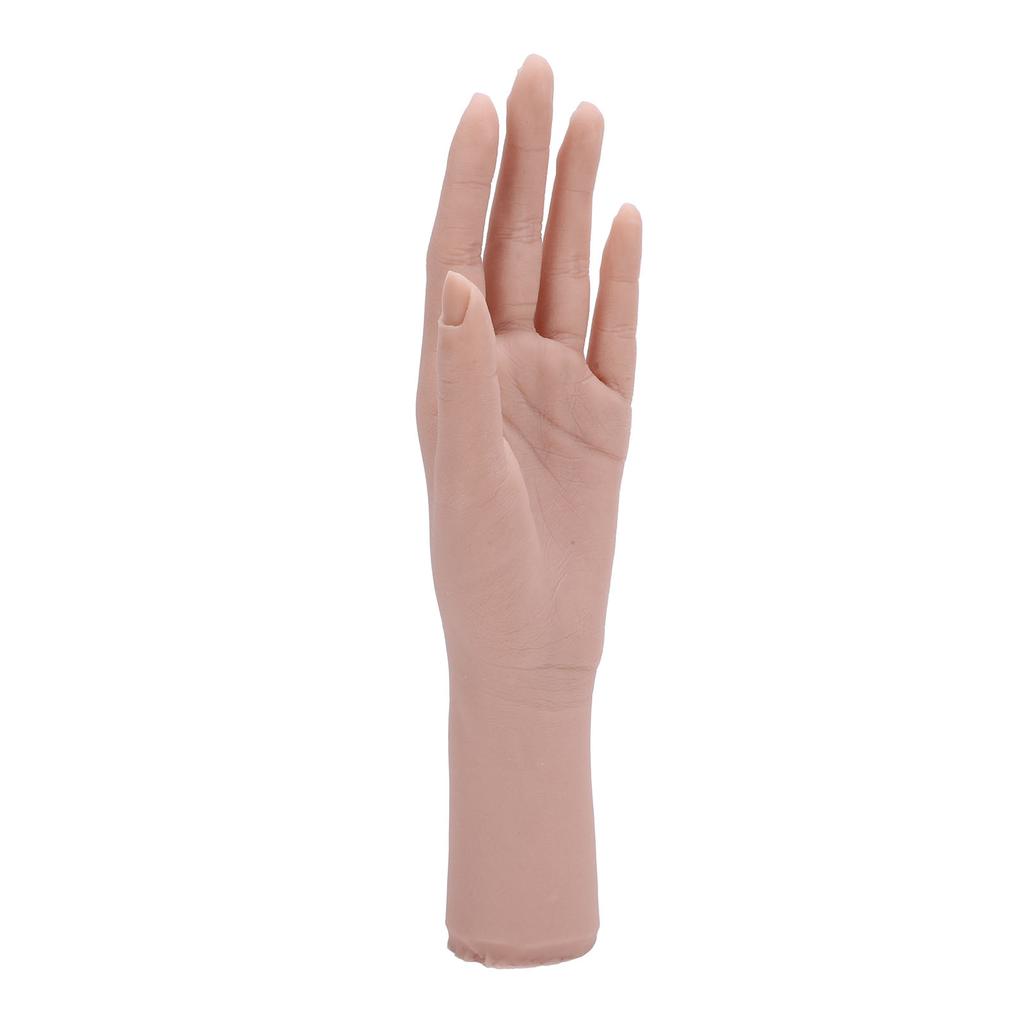 Realistic Silicone Female Hand Model Nail Training Hand Soft Flexible Silicone Female Mannequin Hand for Showing Jewelry