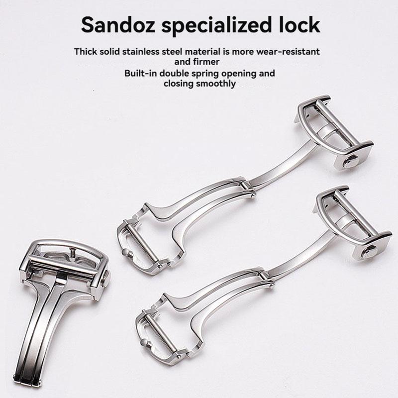 19mm 21mm Uhrenarmband für Cartier Santos WSSA0010 WSSA0009 WSSA0029 Schnellwechsel-Uhrenarmband Herren Krokodilmuster Lederband