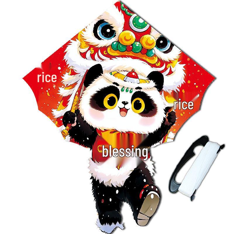 Weifang New Panda Cartoon Lion Dance Kite for Kids