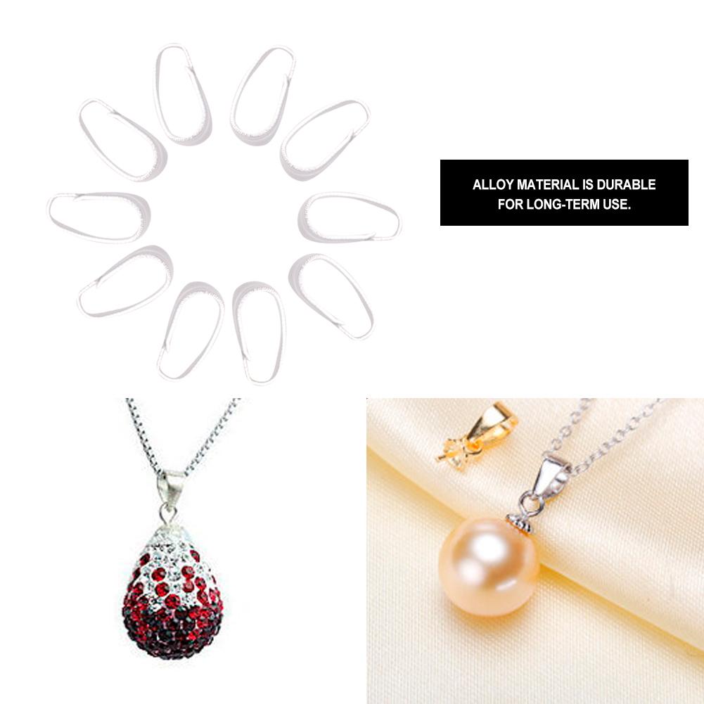 300 vnt. / maišelis Pakabukų jungikliai Užspaudžiamos sąvaržėlės Užsegimai Spaudžiami papuošalų komponentai Lydinio kilpelės (sidabras)