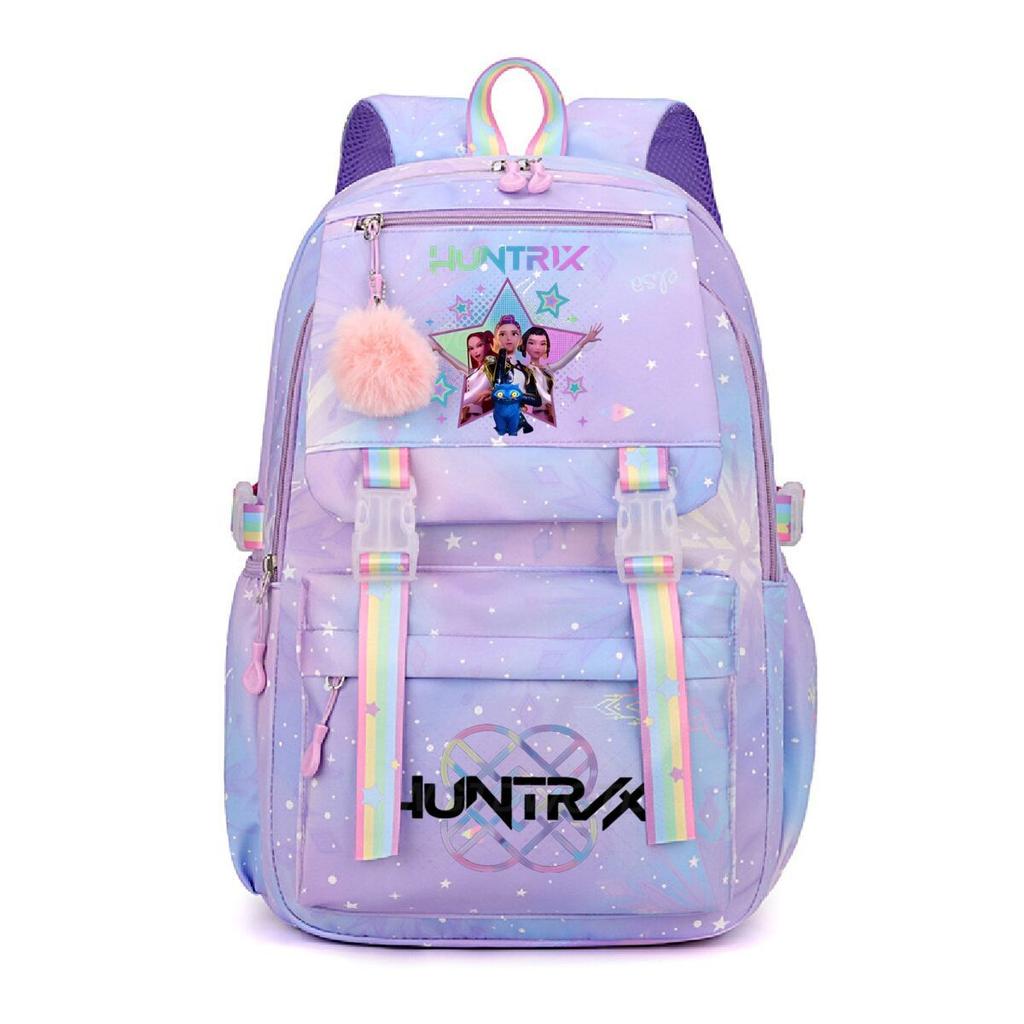Animation Cartoon Peripheral Printing Korean Version Trend Burden Reduction Backpack Large Capacity Student Leisure Bag