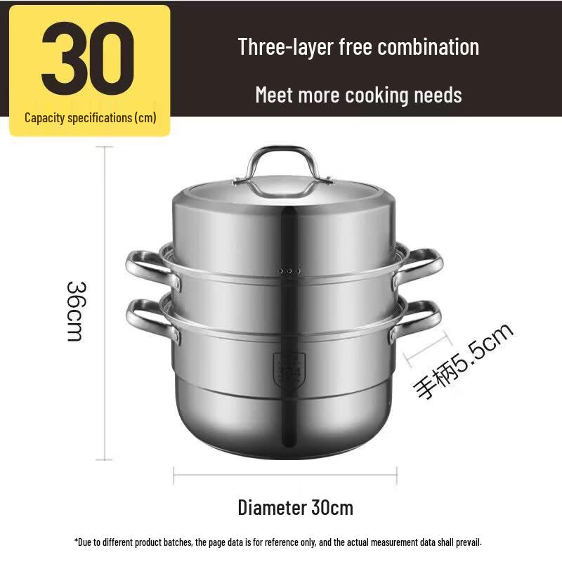COOKER KING 3-Layer Stainless Steel Steamer