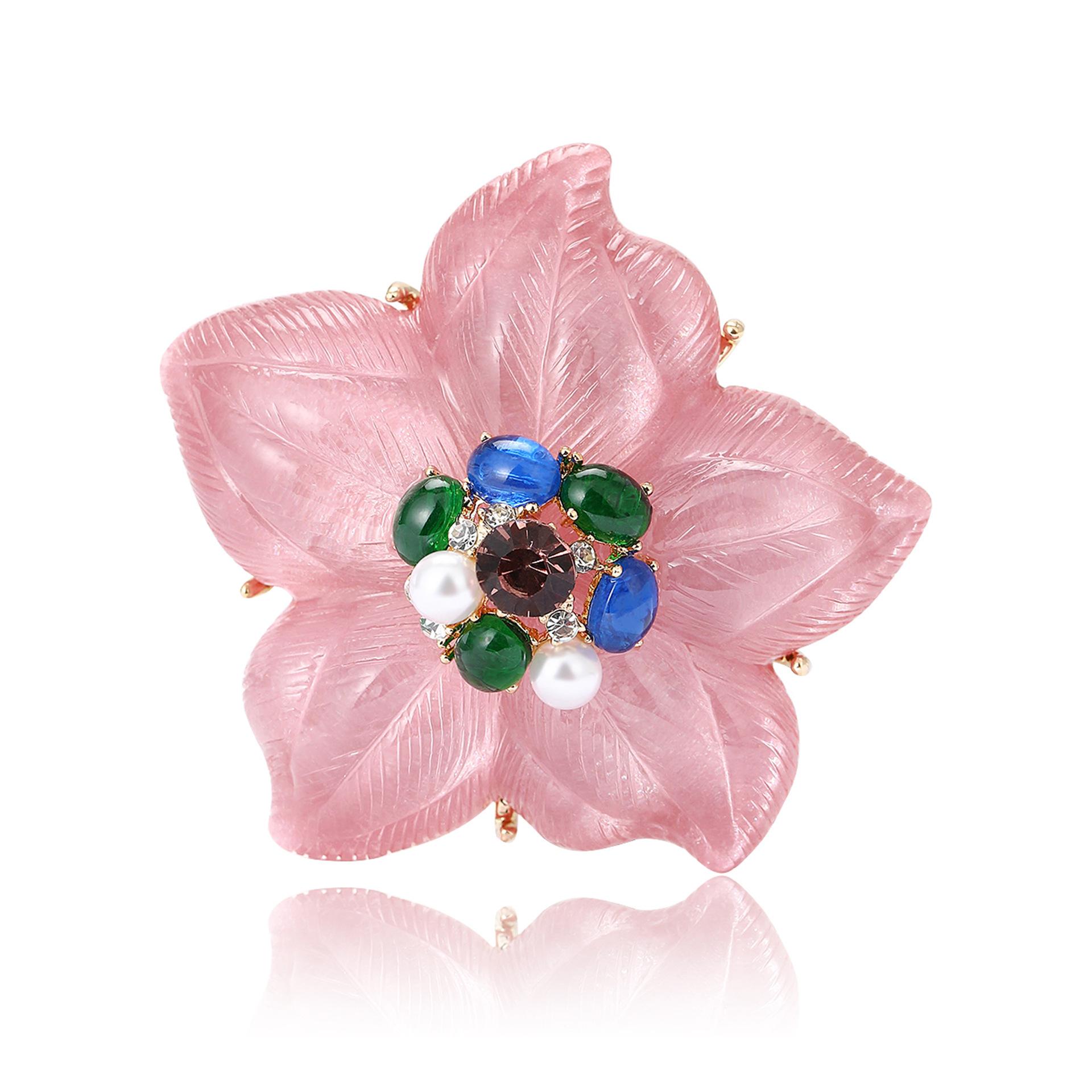 

Винтажная брошь в дворцовом стиле для женщин и мужчин, тяжелая промышленность, цветок, кристалл, классическая, ретро, барокко, цветочные значки, булавка для женской вечеринки