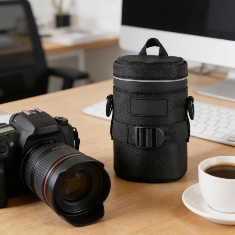 Waterproof Camera Lens Case Pouch With Thick Padding For DSLR Camera Lens Bag Compactly Design For Outdoor Photography