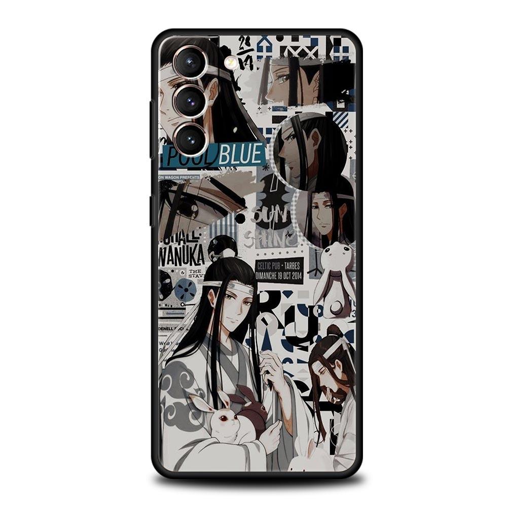 Anime Mo Dao Zu Shi MDZS Phone Case For Samsung Galaxy S22 S21 S20 Ultra FE 5G S10E S10 S9 S24 Plus S23 Cover Black