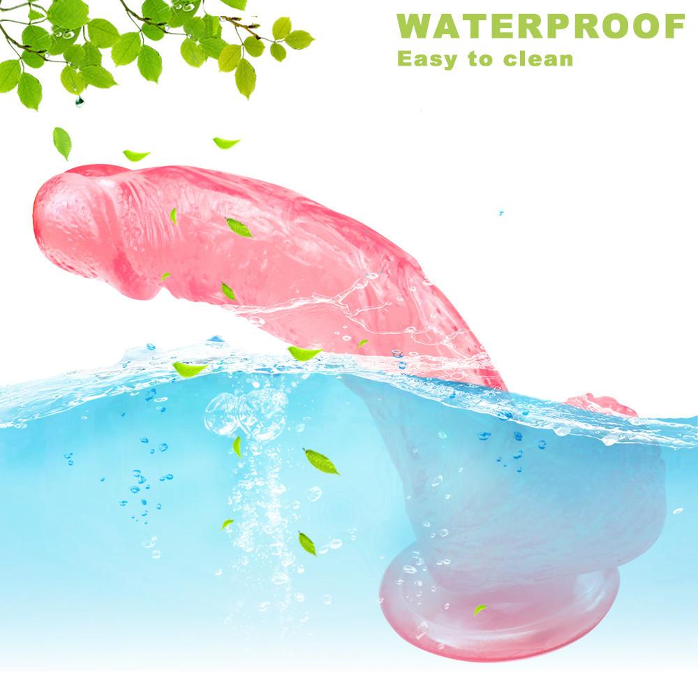 Pink Dildo Anal Masturbator Fun Convenient G-spot Masturbation Excellent Flexibility Female G-spot Masturbator Dildo for Lesbian