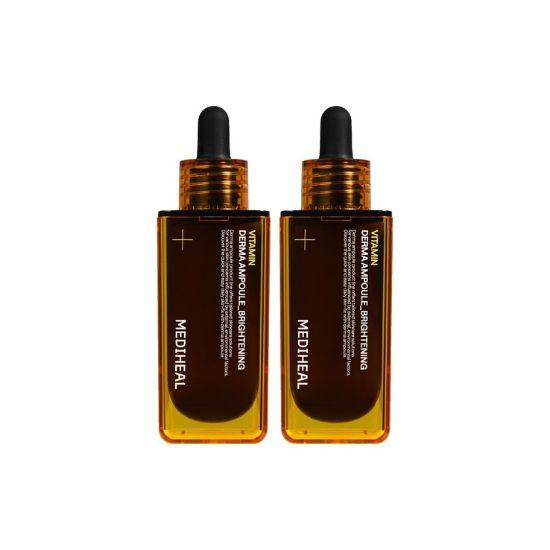MEDIHEAL Vitamin Derma Ampoule Dark Spot Brightening Whitening Serum 50ml x2