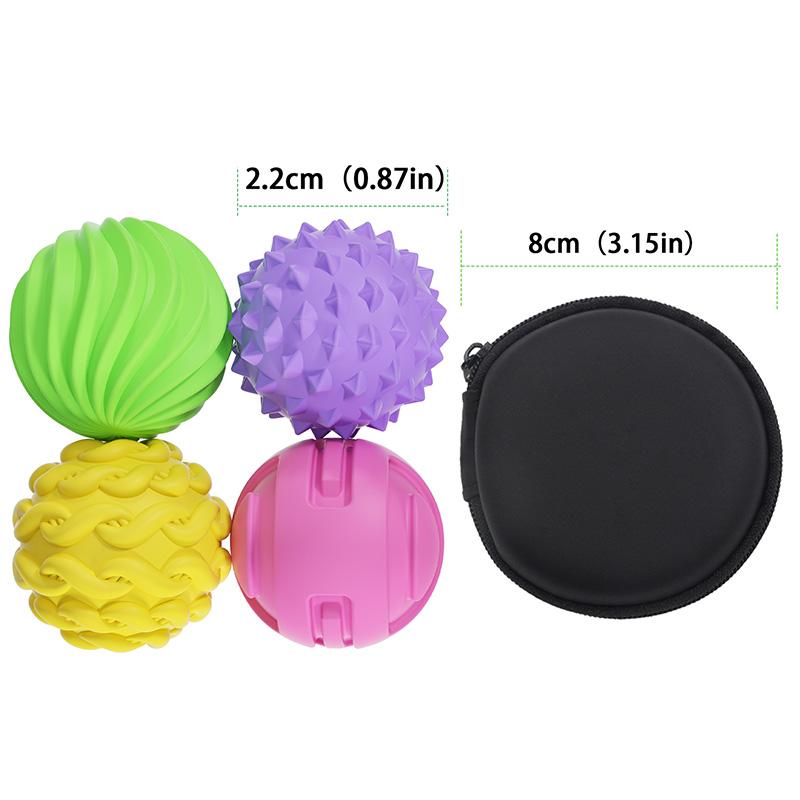 Autism Calming Fidgeting Toy Kid Adults Anxiety Relief Stress Sensory Toy Silicone Magnetic Sensory Balls Toy Worry Balls