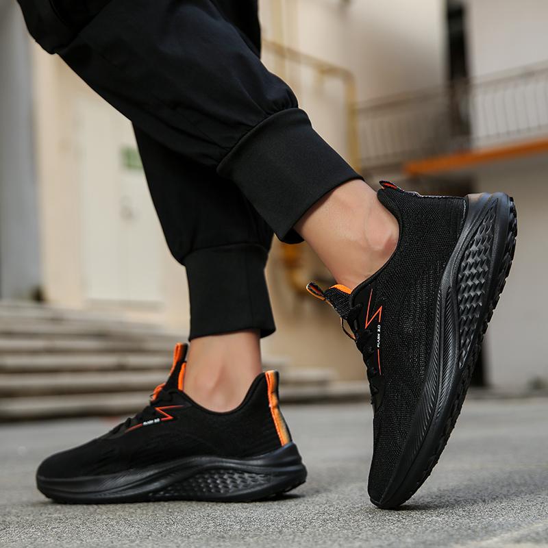 Fashion Men's Summer Versatile Outdoor Travel Anti Slip Soft Sole Breathable Mesh Casual Sneakers Men's Shock-absorbing Running Shoes