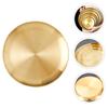 3 Pcs Plate Korean Style Dish Stainless Steel Kitchenware Vintage Nut Round Gold Dinner