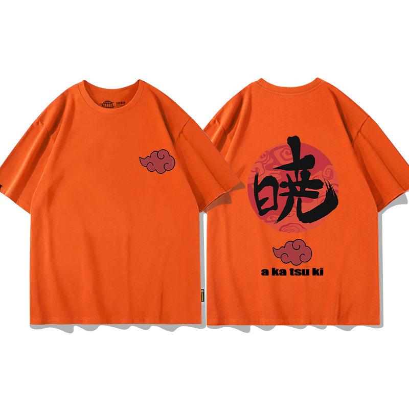 Anime New Childrens Tshirt Naruto Xiao Organizes Six Payne Anime Cotton Doublesided Printing Parentchild Casual Tshirt