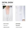 High-End White Suit Set with Micro-Flare Pants for Formal Wear, Spring and Autumn Collection for Announcer or Workwear.