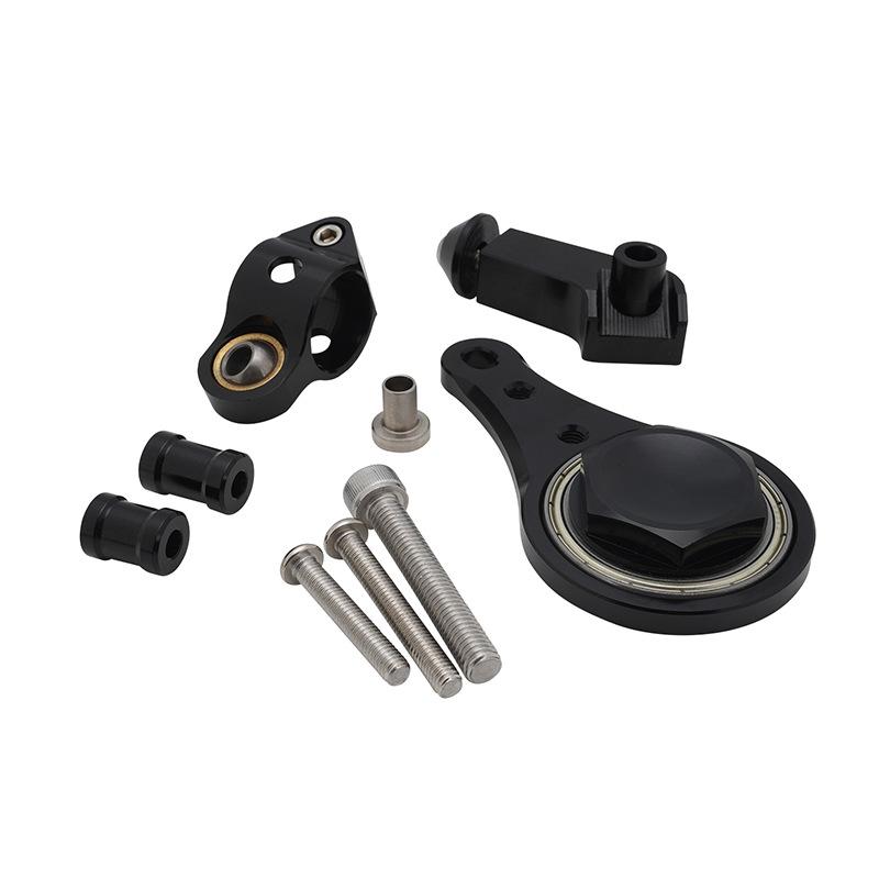 

CNC Titanium Steering Stabilizer Damper Bracket for ZX-6R 2005-2006. чёрный