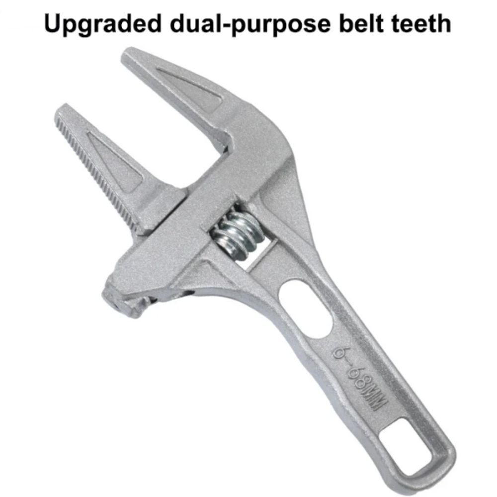 Large-opening Adjustable Wrench Multifunctional Plumbing Wrench Universal Pipe Wrench  Nut Removal