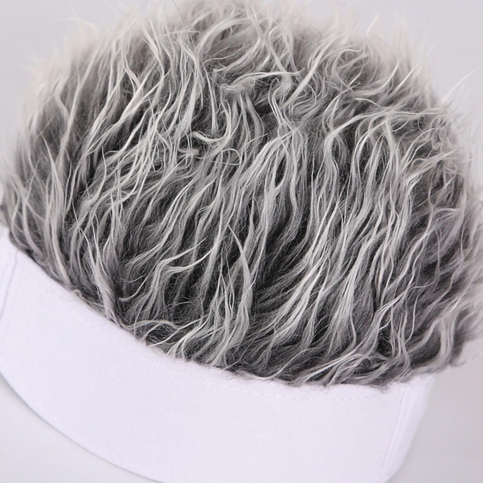 

Повязка на голову парик мужской хлопок красивая имитация ретро короткие искусственные волосы хип-хоп шапка смешная белая шляпа