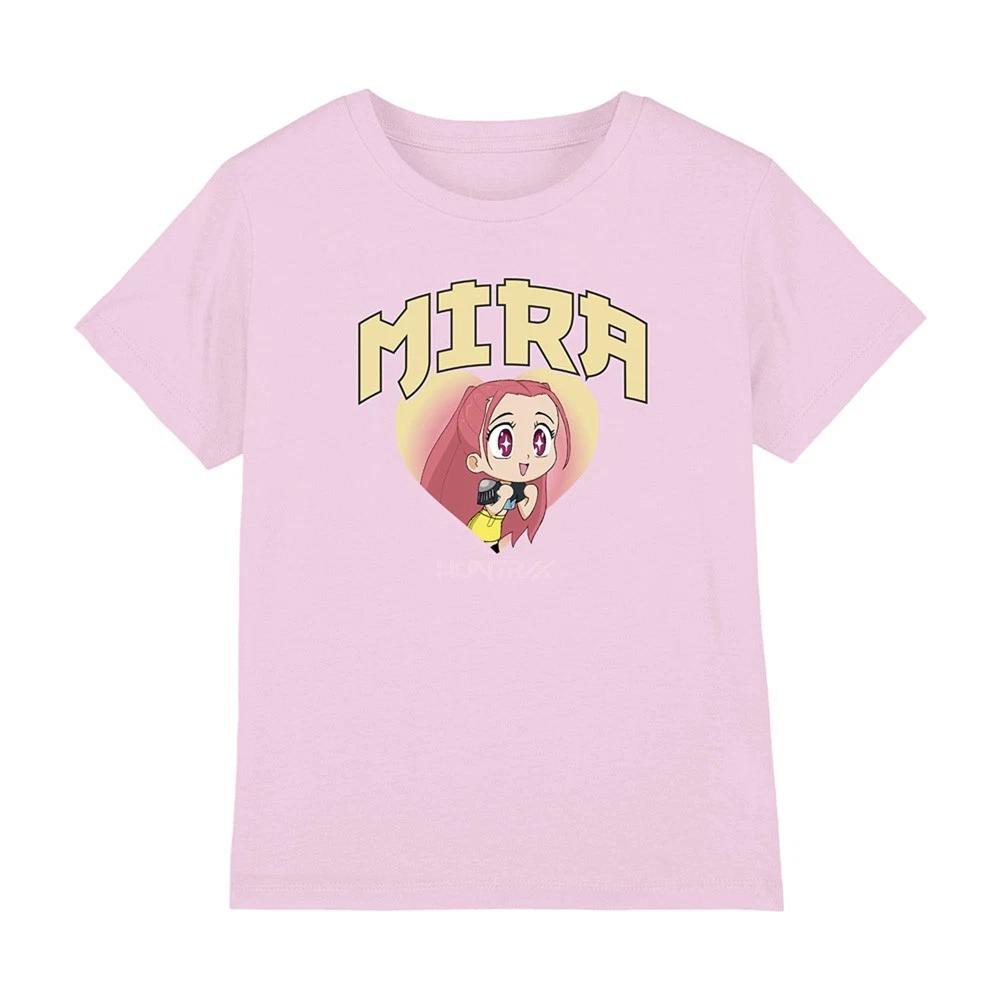 Kpop Demon Hunters - Huntrix Mira Collegic Kids T-shirt, Light Pink 120