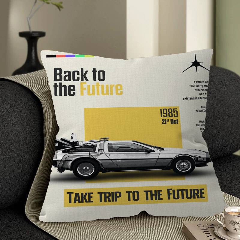 

Classic Movie Clips Back To The Future Delorean Time Machine Pillow Anime Pillow Sofa Bed Head Pillow Cover x cm 30X30cm