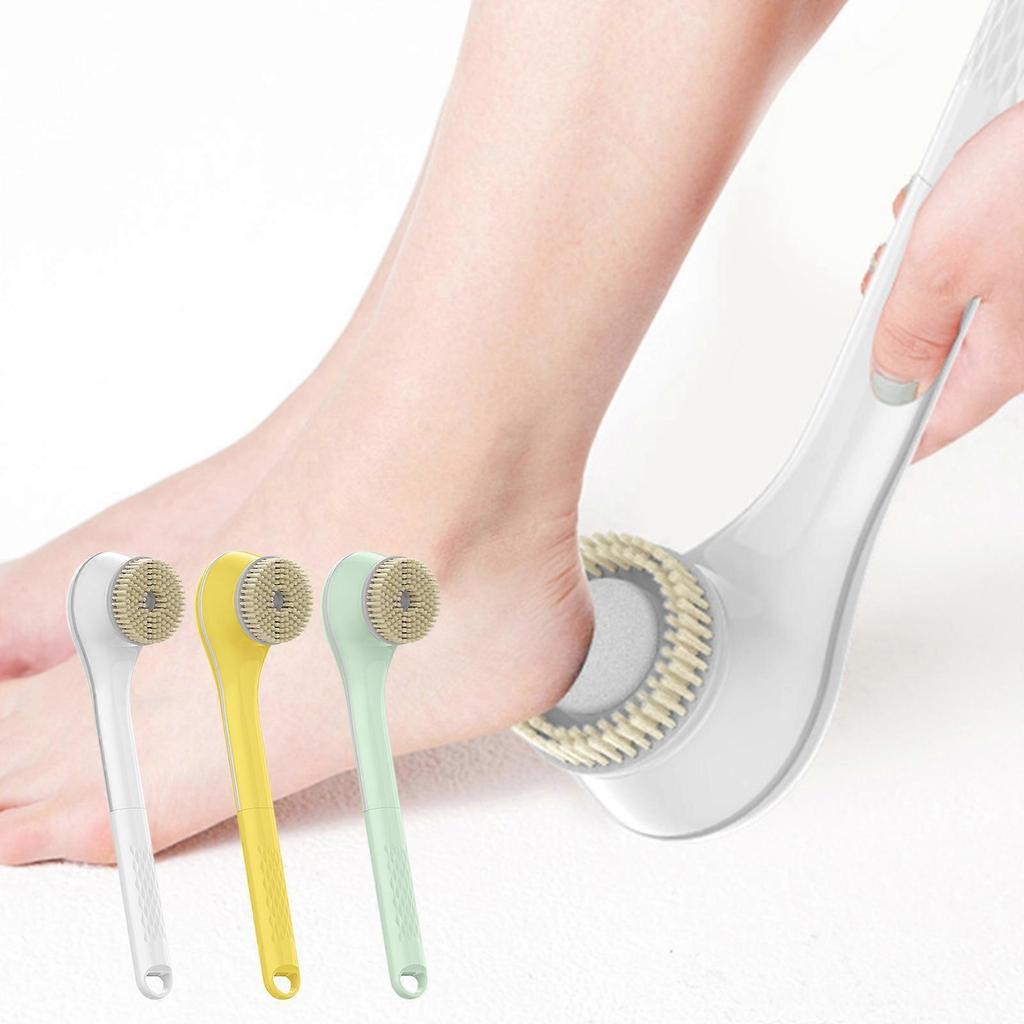 Rechargeable Shower Brush Efficient Electric Washing Brush Electric Bath Brush Plastic Texture for Full Body Cleansing  White