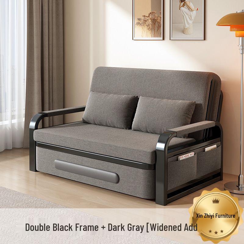 Folding Sofa Bed: Multi-Functional, Retractable, Detachable, Washable, Storage-Enhanced for Living Room & Nap Use