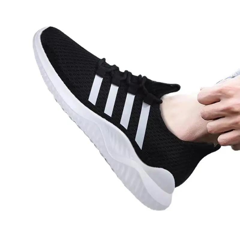 NEW Spring Breathable Sports Running Shoes, Men's White Shoes, Fashionable and Trendy Casual Shoes, Foreign Trade Men's Shoes