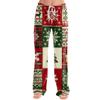 Women's Casual Pants with Christmas Print, Loose Fit, Stylish, for Holiday and Festive Occasions
