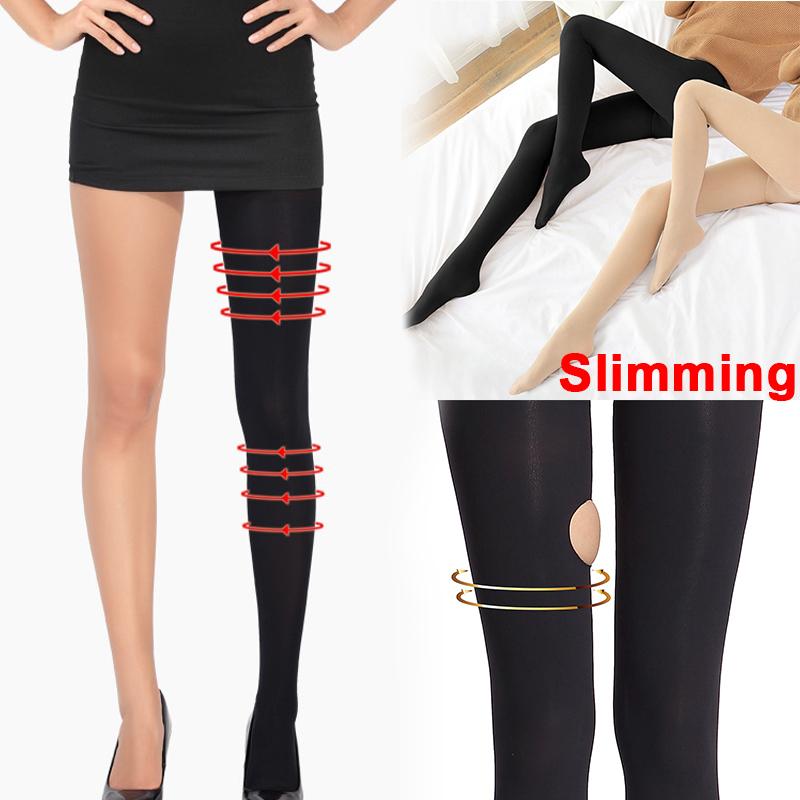 Women Lift Up Buttocks Legs Shaper Slimming Leggings Tights 2 Size Down Compression Pantyhose Anti Varicose Veins Stockings Sock
