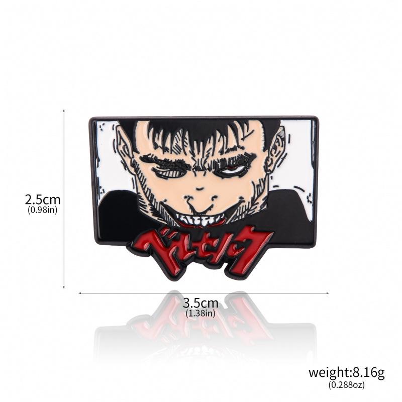 Collar con Llavero de Logo de Guerrero Berserk - Accesorios de Broche Huevo del Rey Guts