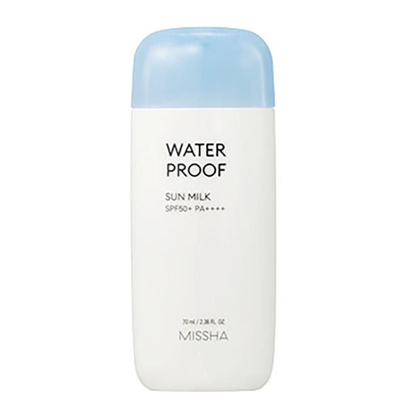 Missha All Around Safe Block Waterproof Sun Milk – Long-Lasting SPF50+ PA++++ UV Protection, Korean