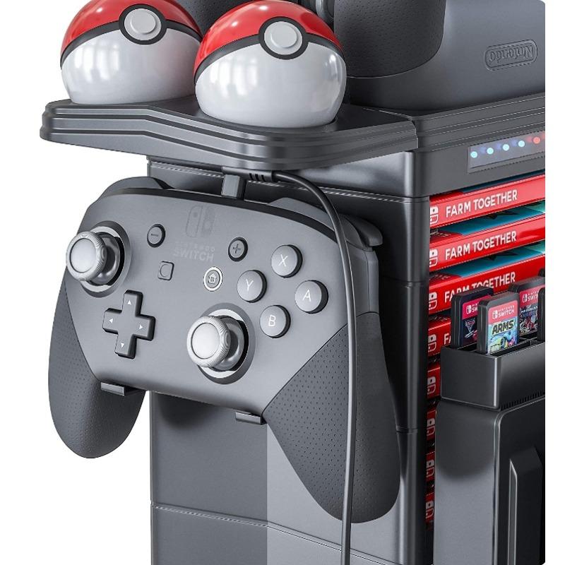 Switch Joy Con Handle Seat Charging Disc Card Box Storage Rack Handle Sprite Ball Charging Base NS Disc Rack