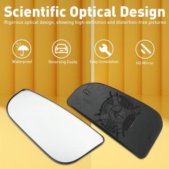 Left Side For Ram Dodge 1500 2500 Tow Mirror 3500 Spotter Lower Glass 2010-