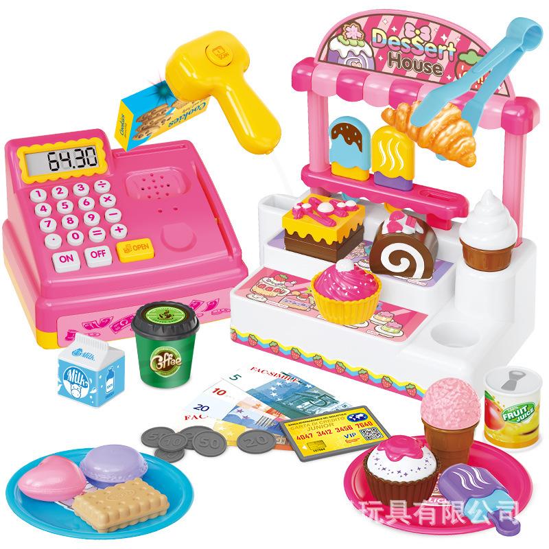

Five Star Toy Girl Baby Girl Kitchen Jingle Little Wu Play House Cake Refresh Cash Register Toy Suit розовый