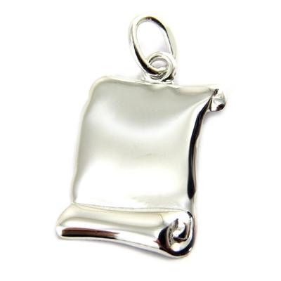 [M0927] - Rhodium-plated 'Parchment' Pendant (Gold - 9 Carats)