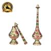 Pure Brass Gulab Pash Rose Water Holy Water and Perfume Sprinklers Gangajal Spray Bottle for Pooja/Puja Mandir Temple