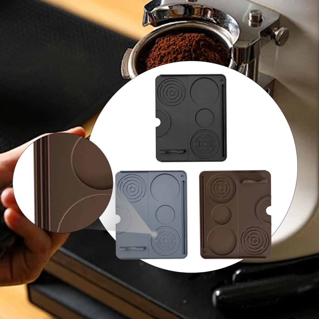 Espresso Tamper Mat Silicone Tool Tamp Station Mat for Counter Bar Office
