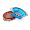 Silicone World Round Folding Drain Basket Fruit Vegetable Washing Basket Strainer Colander Stacked Drainer Kitchen Storage Tools