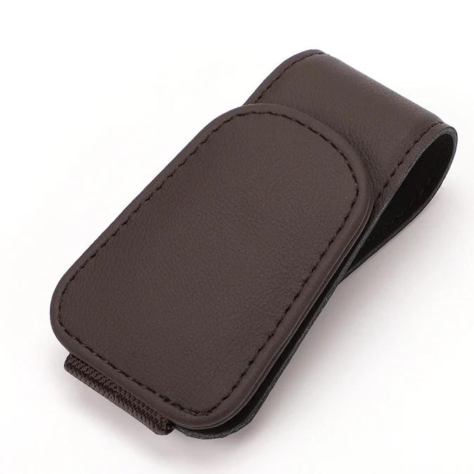 

Universal Leather Car Sun Visor Eyeglass Hanger Clip Magnetic Multi-Function Automobile Accessory Storage for Glasses
