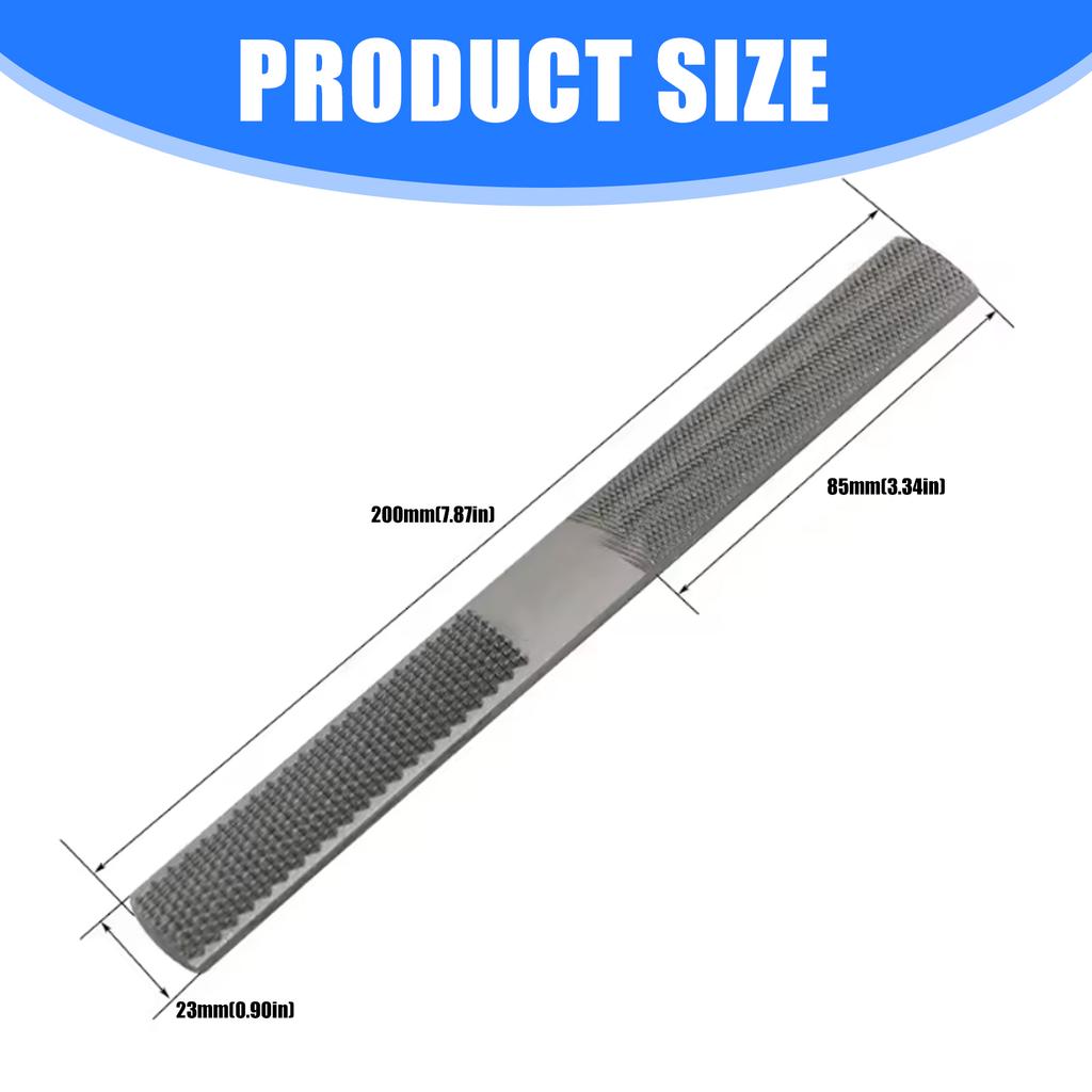 Heavy Duty Double Purpose File For Carpentry And Metalwork Anti Slip Grip Carbon Steel Blade Efficient Material Removal