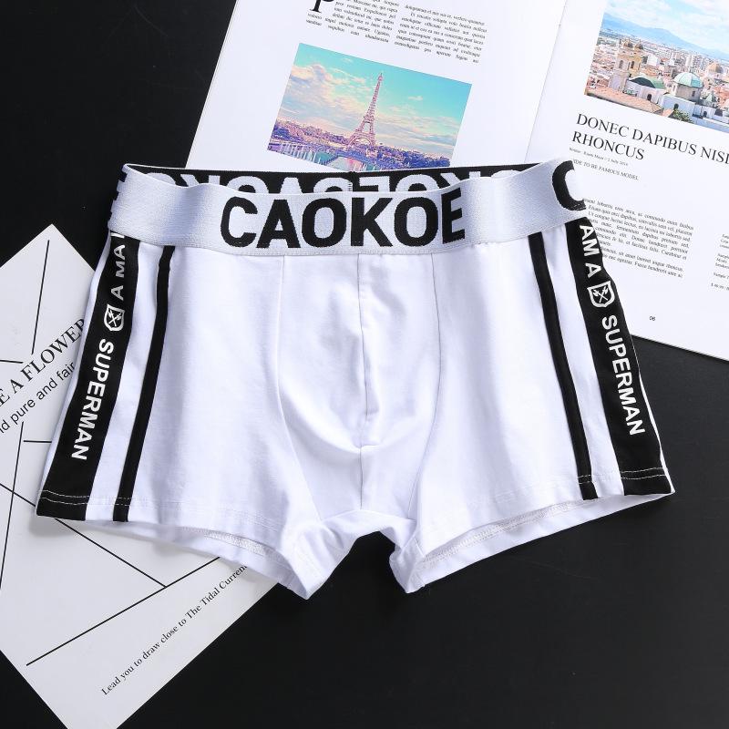 Youth Trendy Men s Mid-Waist Breathable Boxer Briefs - Comfortable and Fashionable Sportswear