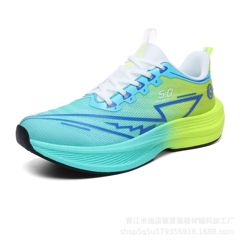 

Настоящая взрывная карбоновая пластина мягкая подошва повседневная спортивная обувь для улицы мужская и женская нескользящая, износостойкая и амортизирующая универсальная для бега 45