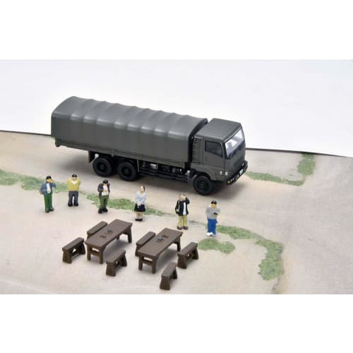 GJ! 100 Views of Working Vehicles 003R ~Self-Defense Force Disaster Prevention Training Site~ Returns 8-Piece Box Diorama Supplies