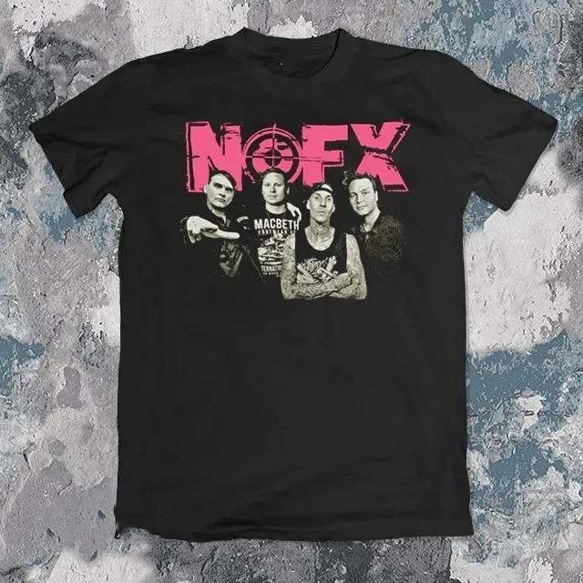 Summer Cotton Nofx Rock Band Print Tshirt Loose Y2k Unisex High Quality Fashion Short Sleeve Tops Retro Tshirts Casual Tee