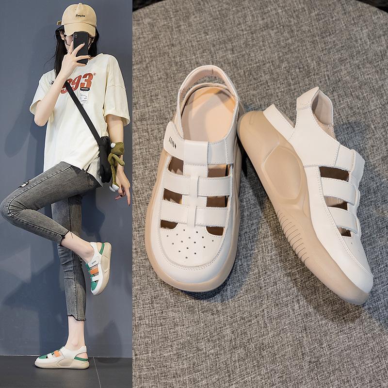 New Thick-soled Height-increasing Hollowed-out Beach Shoes and Nurse Shoes